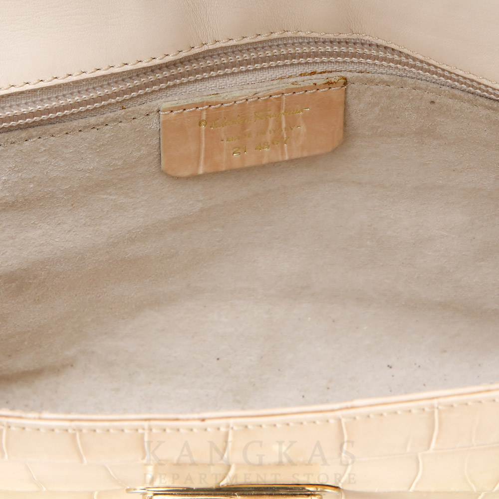 FERRAGAMO(USED)페레가모 간치니 플랩 숄더백